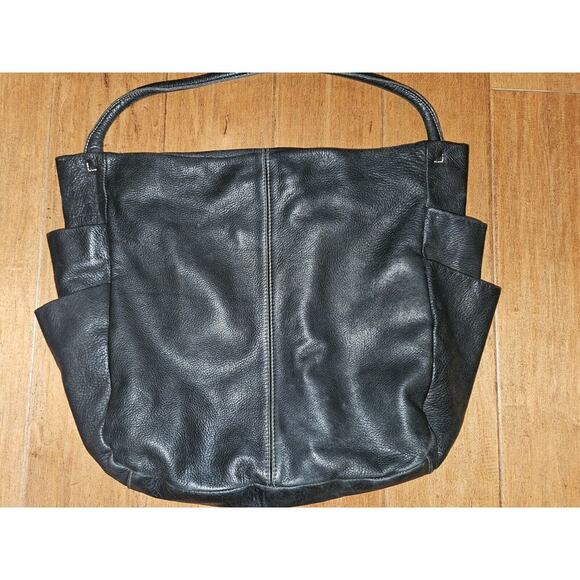 Handbag by CUOIO-quality Leather-made in Argentina Ex-Large Black 19x13.5x3.5 - Picture 10 of 12